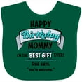 thumbnail image 3 of Inktastic Happy Birthday, Mommy I'm the Best Ever in Blue Boys or Girls Baby Bib, 3 of 4