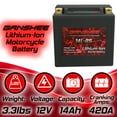 thumbnail image 3 of Banshee 14L-BS LifePo4 Lithium ion Motorcycle Battery Replaces Harley 66000171, 3 of 8