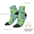 thumbnail image 6 of Pofeuu Motorcycle Riding Dinosaur Print 30cm Socks, Adult Running Hiking Socks for Youth and Adult, 6 of 7