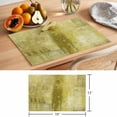 thumbnail image 6 of Yellow Placemats Set of 4 Retro Oil Painting Modern Abstract Art Aesthetics Place Mats Indoor Wipeable Table Mats Washable Cloth Dining Table Placemats for Kitchen Holiday Party Home Decor 13x19 Inch, 6 of 9