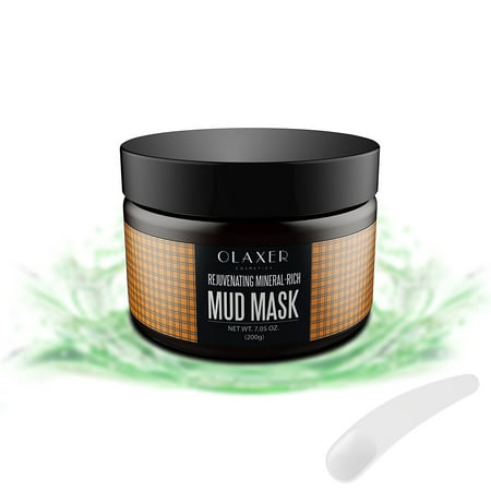 OLAXER Pure-Clay Mask Rejuvenating Mineral-Rich Clay Face Mask with White Kaolin Mineral Clay, Reduces Fine Lines, Rids Blackheads, Acne  Dirt Improves Complexion, Perfect Calming Soothes