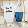 thumbnail image 3 of Handle Prayer Christian Religious Romper Boys or Girls Infant Baby Brisco Brands 6M, 3 of 6