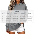 thumbnail image 3 of Enjoytime Hoodies for Women Long Sleeve Solid Color Side Slit Sweatshirt Fall Winter Soft Casual Pullover Hoodie, 3 of 6