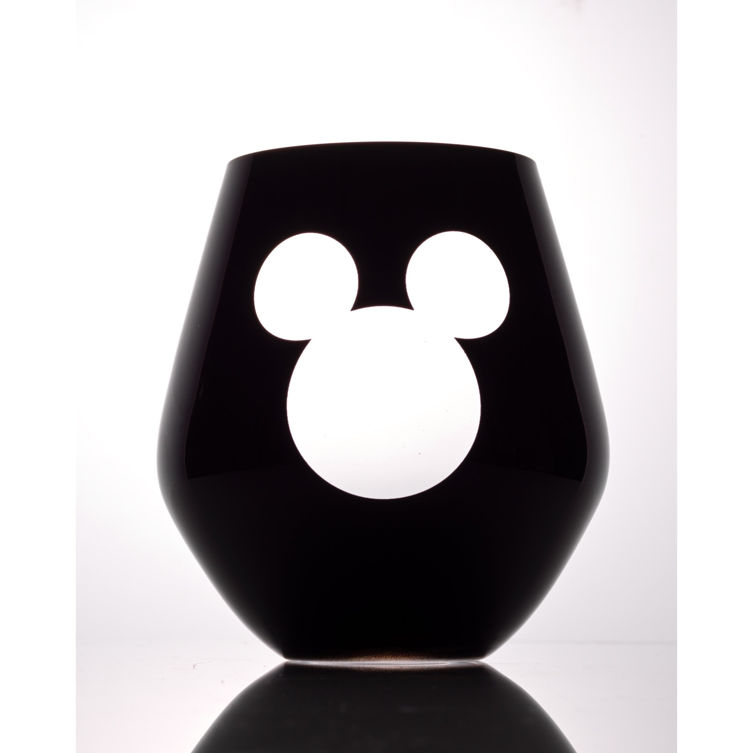 Disney Luxury Mickey Mouse Stemmed White Wine Glass - 16 oz - Set