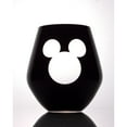 thumbnail image 4 of Disney Luxury Mickey Mouse Crystal Stemless Wine Glass - 20 oz - Set of 2, 4 of 6