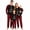 Style3, variant on Family Matching Christmas Pajamas Sset Letter and Snowflake Print Long-Sleeved Tops Plaid Trousers Sleepwear Outfits Holiday Sleepwear PJs