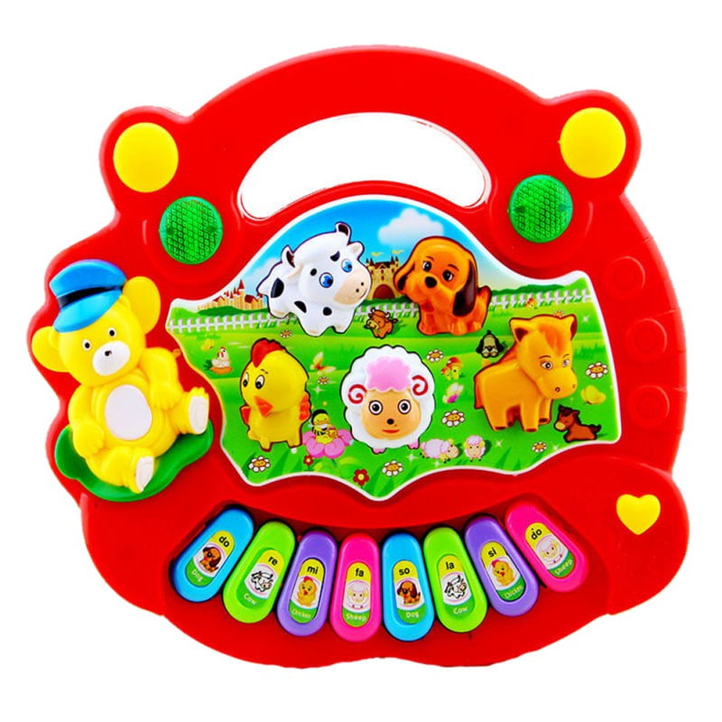 Musical Educational Animal Farm Piano Developmental Music Toy for Baby Kids 