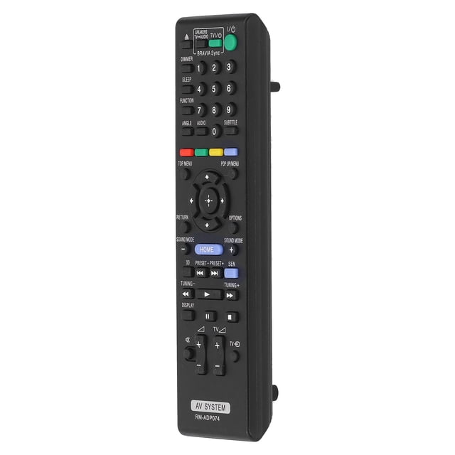 RMADP074 Control remoto de repuesto para TV LCD compacto y duradero, controlador universal ABS negro