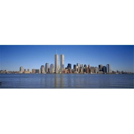 Panoramic Images PPI38667L Skyscrapers at the waterfront  World Trade Center  Lower Manhattan  Manhattan  New York City  New York State  USA Poster Print by Panoramic Images - 36 x