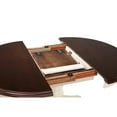 thumbnail image 3 of Sunset Trading Andrews Round/Oval Extendable Dining Table in White/Brown Wood, 3 of 5