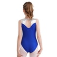 thumbnail image 4 of Zaldita Kids Girls Sleeveless Gymnastics Leotard Athletic Bodysuit Jumpsuit Ballerina Dance Ballet Unitard Activewear Blue 6, 4 of 7