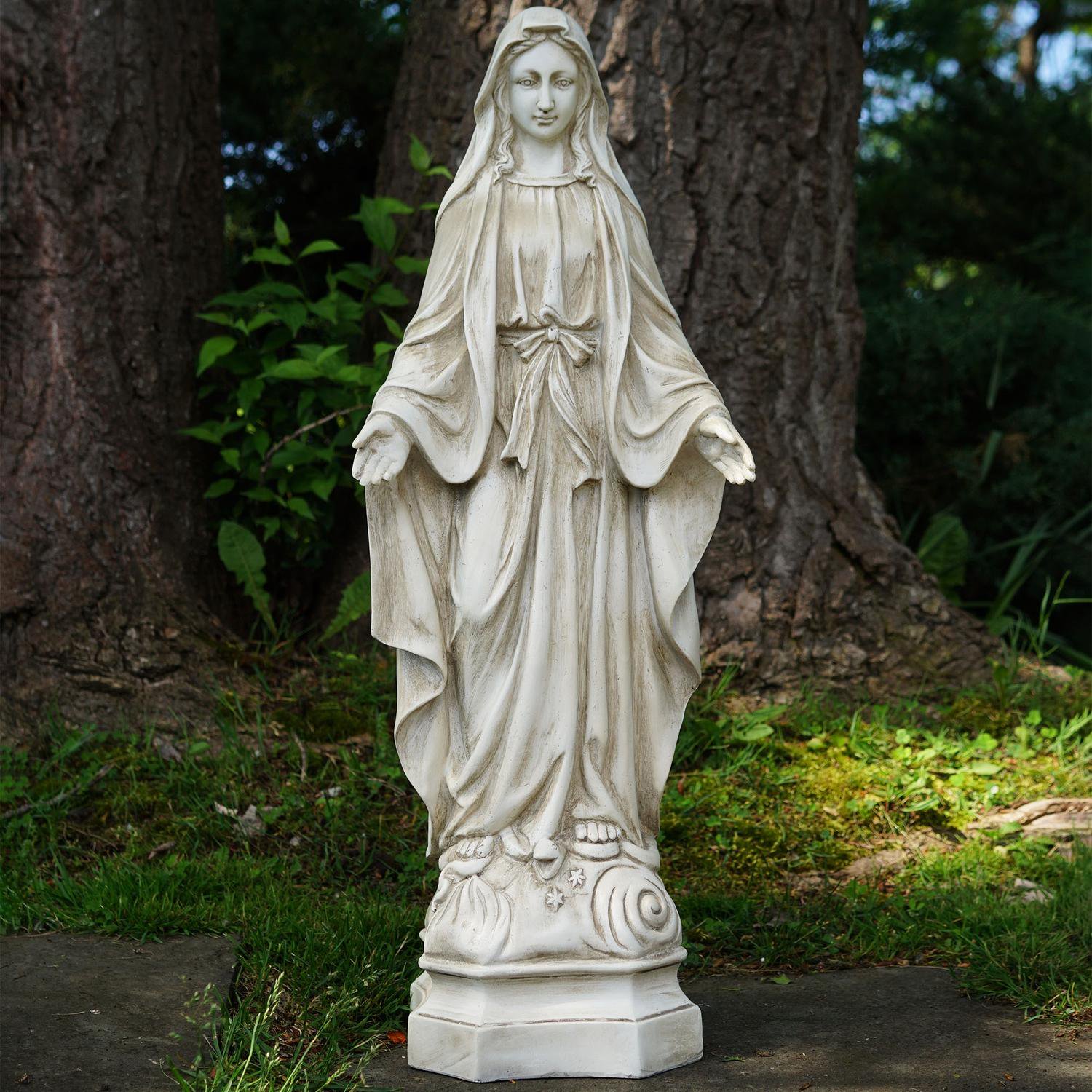 28 25 Standing Religious Virgin Mary Outdoor Garden Statue