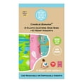 thumbnail image 3 of Charlie Banana Reusable Baby Cloth Diapers, One-Size, Washable—3 Soft Pocket Diapers + 6 Absorbent Inserts (Organic Florida Safari Pink), 3 of 11