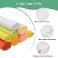 thumbnail image 2 of Papel Crepé, Streamer de Papel Crepé Suave de 8.2ft x 20 Pulgadas / 250 x 50cm, Decorativo [Blanco], 2 of 7