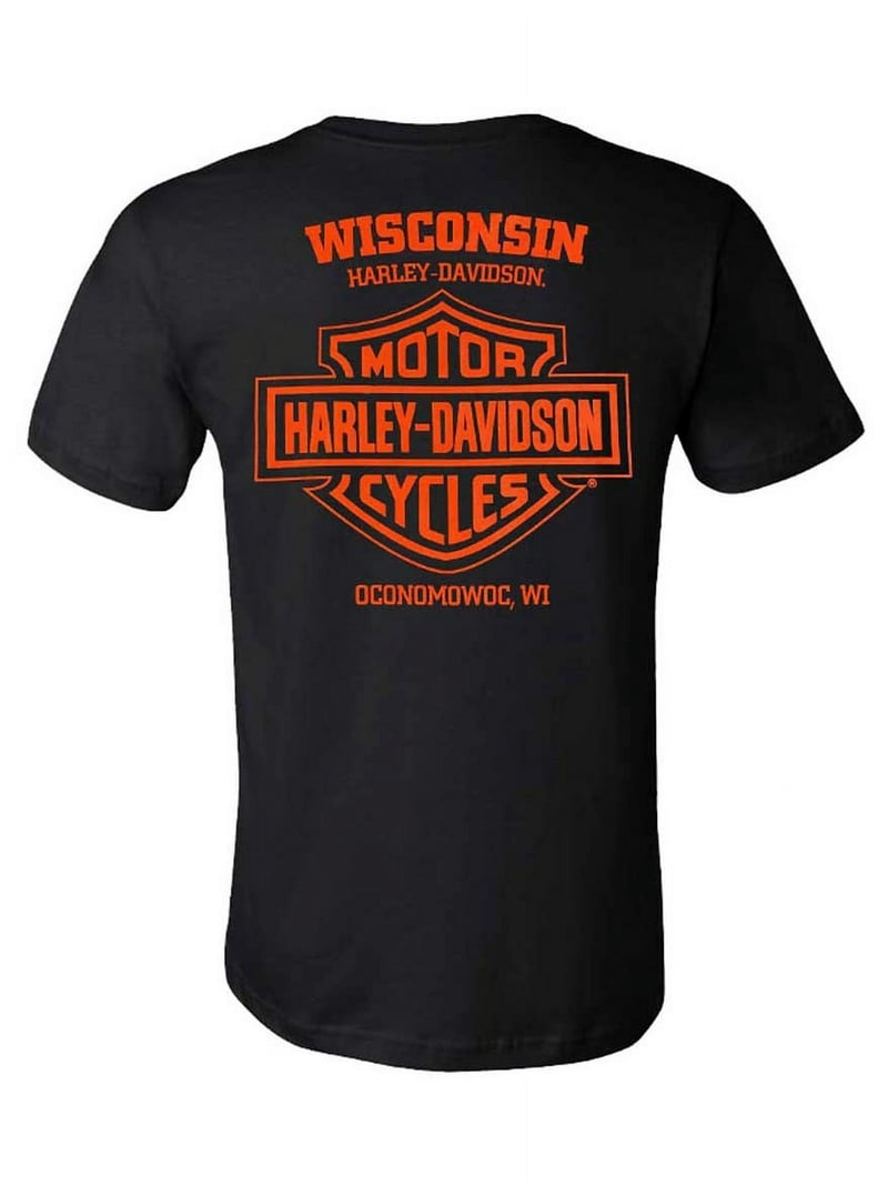 Harley-Davidson Men's Lavish Crew-Neck Short Sleeve Cotton T-Shirt
