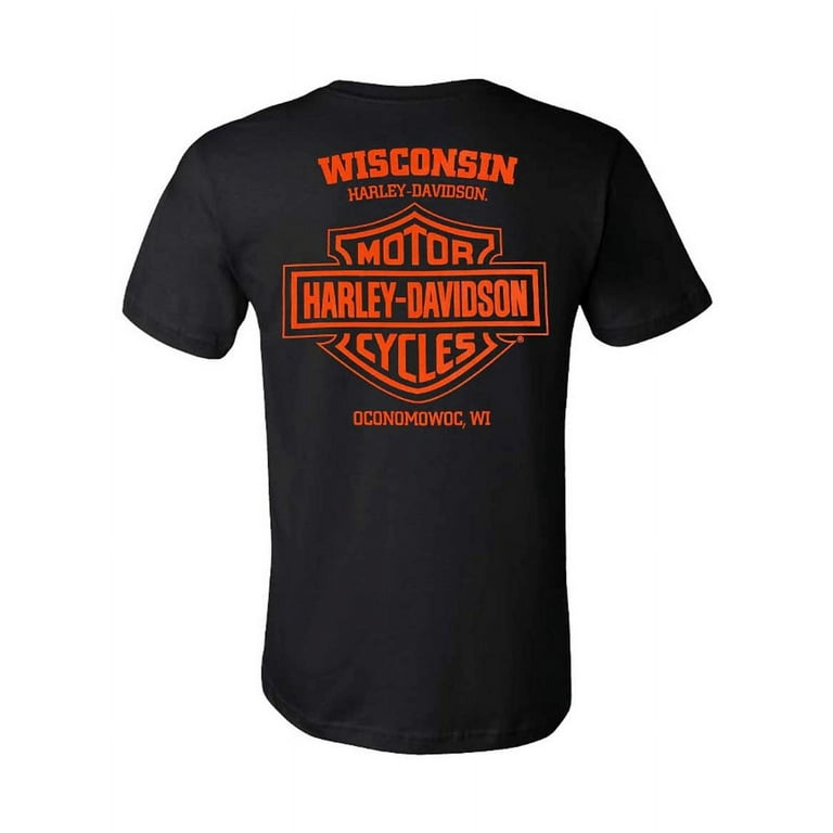 Harley-Davidson Henry neck shirts XLサイズ Harley-Davidson Men's Lavish Crew-Neck Short Sleeve Cotton T