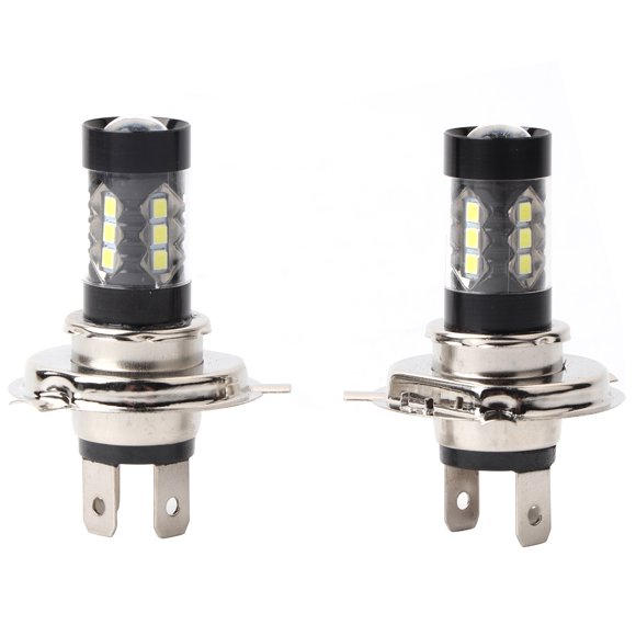 Bombilla LED H4, 80W Bombilla De Luz Antiniebla Segura 12V-24V Para Lámpara Diurna