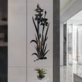 thumbnail image 3 of ABODELINE Flower 3D Mirror Wall Stickers, Modern DIY Wall Stickers Removable Mirror Sticker Home Decoration Art for Living Room Bedroom TV Wall Decals Marriage Room Decoration, 3 of 4