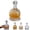 Style2, variant on 360 Rotating Whiskey Decanter, Liquor Decanter, 1250ml Rotatable Glass Decanters with Stopper, Unique Wine Aerator for Bar Party Anniversary Banquet, Whiskey Decanters Gifts for Men Women