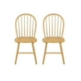 thumbnail image 2 of Christopher Knight Home Rustic Dining Chairs with Slatted Backs, Solid Wood Frame, Natural, Set of 2, 2 of 8