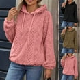 thumbnail image 1 of Sudadera con cremallera para mujer,Sudadera con capucha de manga larga con cuello en V para mujer, blusa informal de poliéster, suave y cómoda para uso diario, sopatenor, 1 of 8