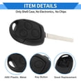 thumbnail image 4 of Unique Bargains Key Shell Case for Ford Fiesta 2009-2010 for Ford Focus 2005-2010 Keyless Entry Remote Key Fob Replacement Case 3 Buttons, 4 of 7
