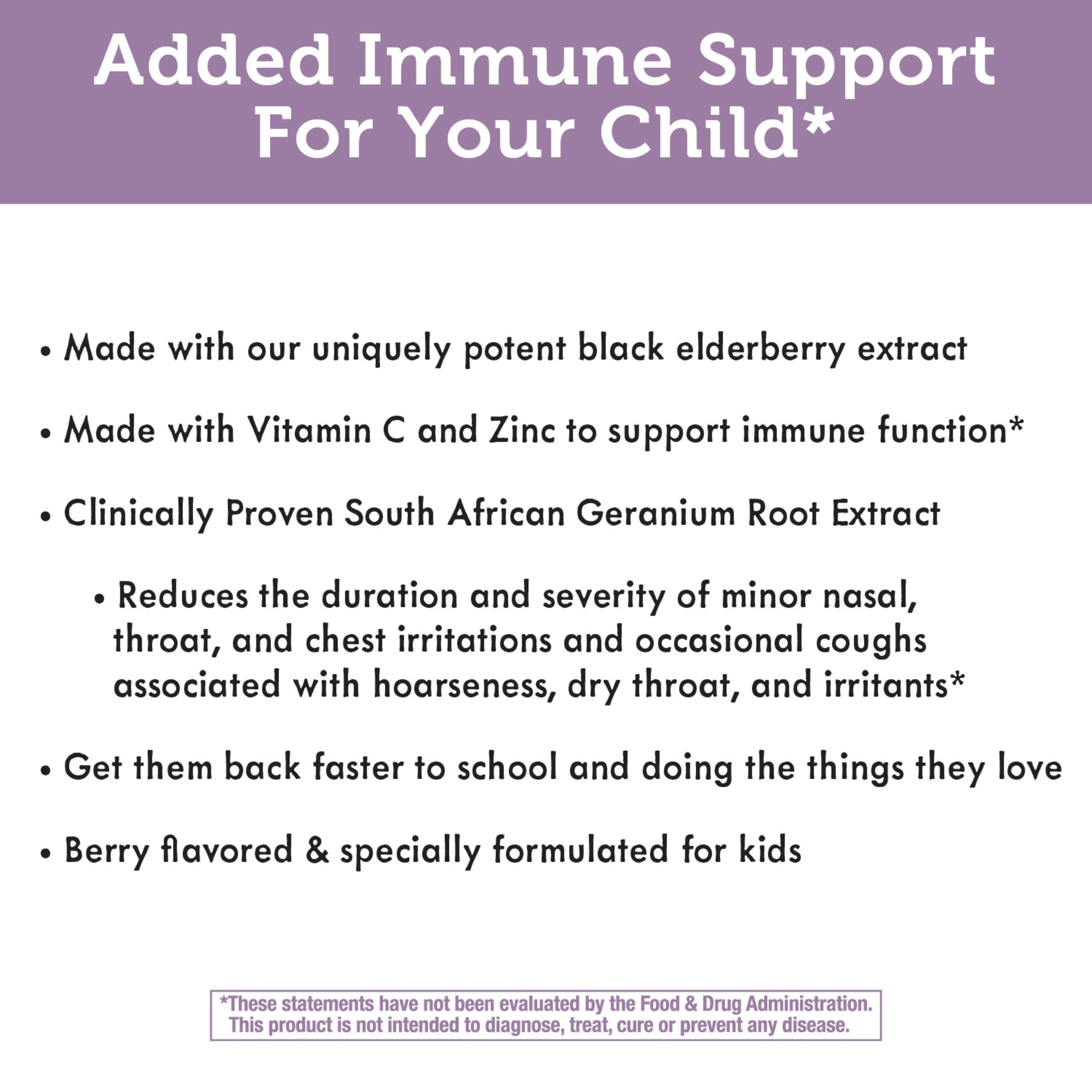 Nature’s Way Sambucus Relief Kids Immune Support Supplement* Chewables with Elderberry Extract, 36ct