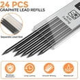 thumbnail image 3 of czcpp-24-Piece Carpenter Pencil Lead Refills, 2.8mm, Break Resistant, Black, 3 of 4