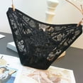 thumbnail image 2 of Women Lace Sexy Panties Underwear G String Thongs Lingerie For Women Bikini Brief Underwear Panties For Lane Dress 18 Womens Breathable Boy Shorts plus Size 4x on Clearance One Size Black, 2 of 3