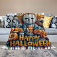 thumbnail image 2 of Pratyus Halloween Characters Print Throw Blanket for Bed Sofa Living Room Decor All Seasons Soft Plush Blankets Long-Lasting 60x80in, 2 of 6