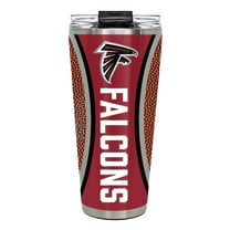 Atlanta Falcons 32 ounce vacuum insulated stainless steel tumbler with Gameball graphic