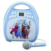 KIDdesigns Bluetooth Karaoke Machine for Kids, Blue Disney Frozen II Theme