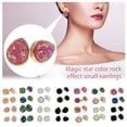 thumbnail image 4 of Jumpingount Pendientes de tuerca elegantes, estilo Simple, accesorios de decoración de moda, pendientes de tuerca brillantes para mujer, adorno de Type1 NO1, 4 of 6