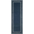 thumbnail image 5 of SAFAVIEH Bella Danita Bordered Wool Area Rug, Navy Blue/Ivory, 4' x 6', 5 of 7