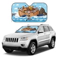 thumbnail image 3 of Bingfone Animals on Noah's Ark Floating Car Windshield Sun Shade Protector Keep Your Vehicle Cool Sun Shield Visor Cover Foldable-Small, 3 of 9