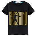 thumbnail image 5 of 2024 HOT Ronaldo Football Star Ropa estampada para niños Verano de manga corta Niños Niñas Camiseta de algodón negra Ropa deportiva Tops, 5 of 5