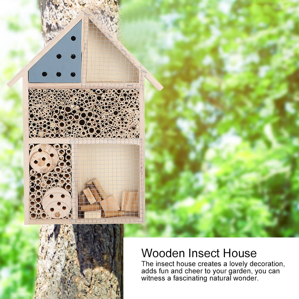 My Garden Insect Hotels For Gardens - Large Wooden Bee Hotel With