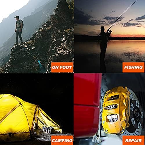Flashlights,Rechargeable Magnetic Flashlight Super Bright 1000 lumens 6 Modes led Flashlight for Camping,Garage Work, 90°Twist EDC Pocket Tactical Flashlight IP65 Waterproof N9$$