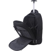 Eco Style Tech Exec 17-inch Black Rolling Backpack