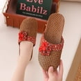 thumbnail image 1 of Zapatillas de verano de bambú para mujer, de lino, con suelo de madera, para el hogar, para parejas, de paja, para el interior, para hombre, 1 of 6