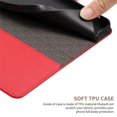thumbnail image 6 of PU Leather Wallet Case for iPhone 17e 6.1", Daisy Embossed Flip Folio Cover with Card Slots, Magnetic Closure Phone Case,Red,For iPhone 17e, 6 of 6