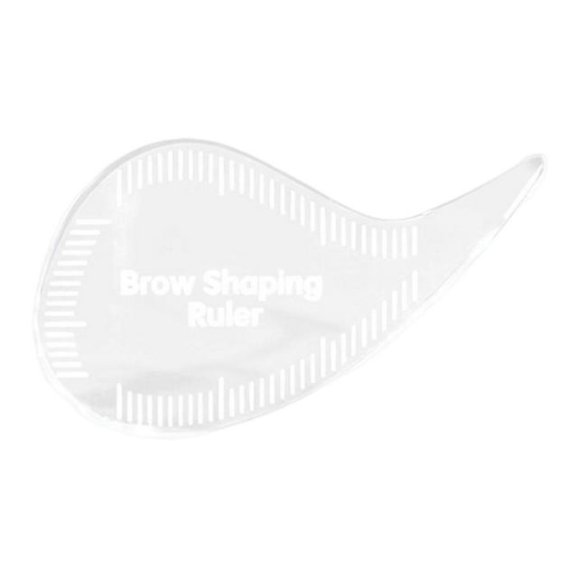 Regla de cejas con forma de lágrima, herramienta rápida para dar forma cejas, ideal para mujeres, regalos resistentes, versátil, transparente,