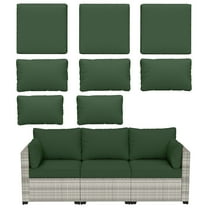 Pakunoda Non-Slip Latex Dot Fade Resistant Couch Cover Couch Cover set of 8, (Green, Cover Only)