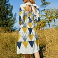 thumbnail image 5 of Abstract Geometric Triangle Pattern Dress Summer Dresses Woman Street Style Big Size Casual Dress, 5 of 9