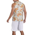 thumbnail image 2 of Honeii Retro Floral Butterfly print basktball shirt for men and women, Unisex basketball jersey for Theme party-4X-Large, 2 of 6