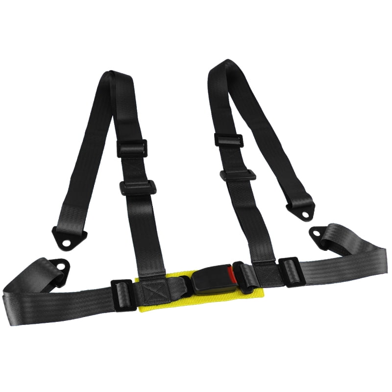 3/" Sport Tuning 5 Point Camlock Harness Racing Car Seat Belt Latch Strap Black