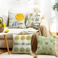 thumbnail image 2 of Spring Summer Pillow Covers 18x18 Inch Green Farmhouse Daisy Throw Pillow Cover Sunshine Bloom Decorative Cushion Case for Sofa Couch Home Bed, 2 of 8