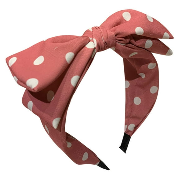 Fimkaul Women's Hair Clips Girls Summer Knotted Beach Ladies Headband Dot Polka Accessories Band Headband Wedding Guest Gifts