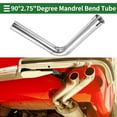 thumbnail image 2 of Tubo de codo de doblez mandrel de 2.75"OD 90 grados, tubo de doblez de escape de acero inoxidable 304 para el sistema de escape del automóvil, tubo de doblez mandrel de longitud de pierna de 12.8", 2 of 7