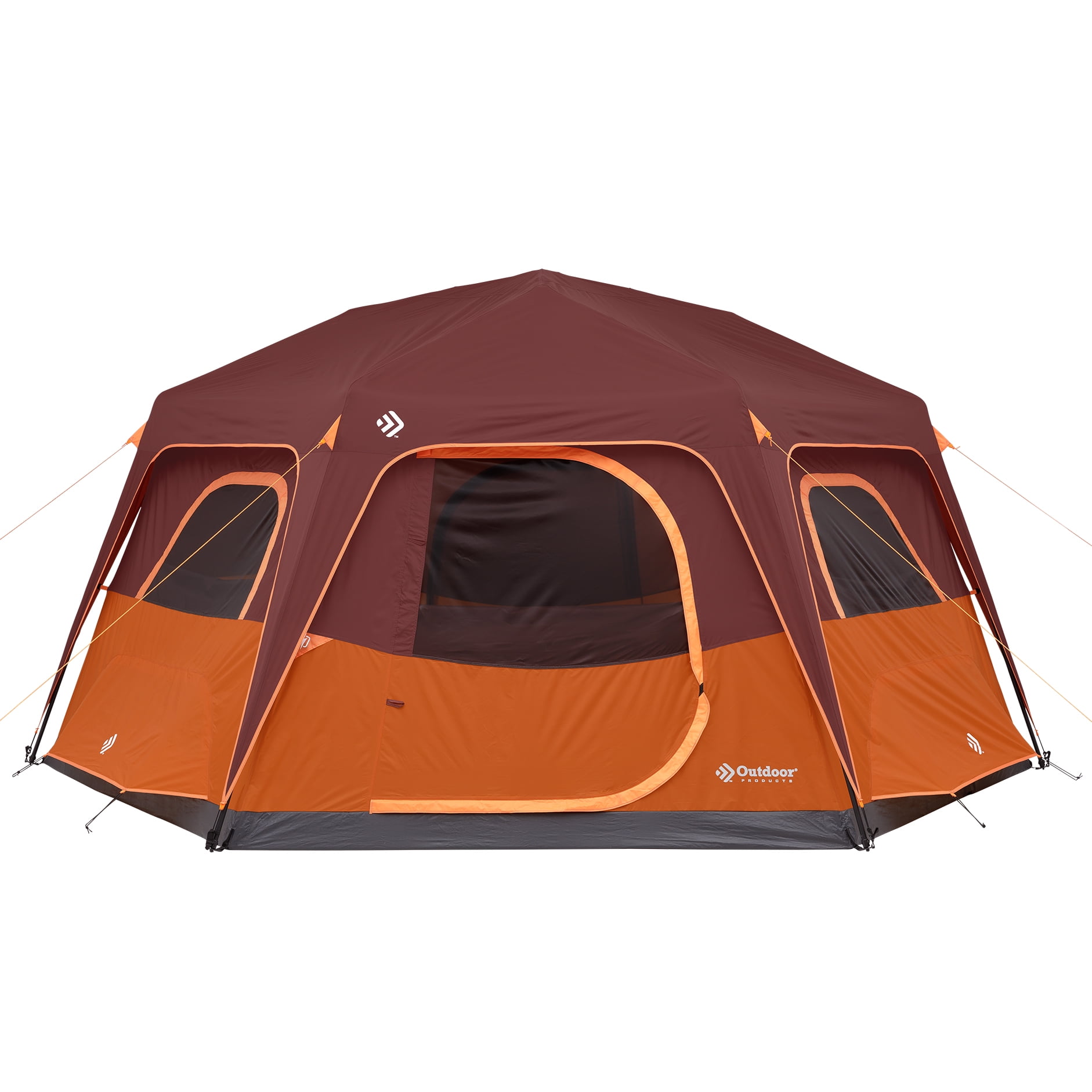 Outdoor Products 8 Person Lighted Instant Hexagon Tent - Walmart.com